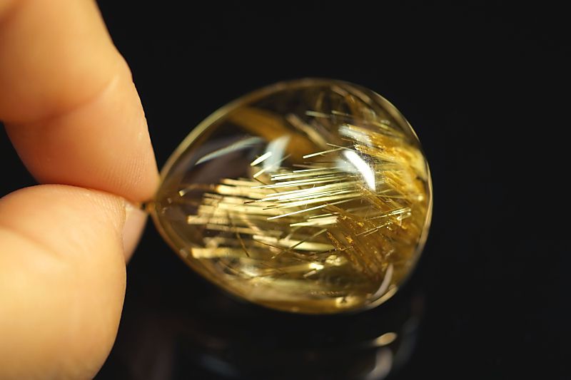 タイチン放射ルチル ペンダントトップ （18金イエローゴールド） No.60