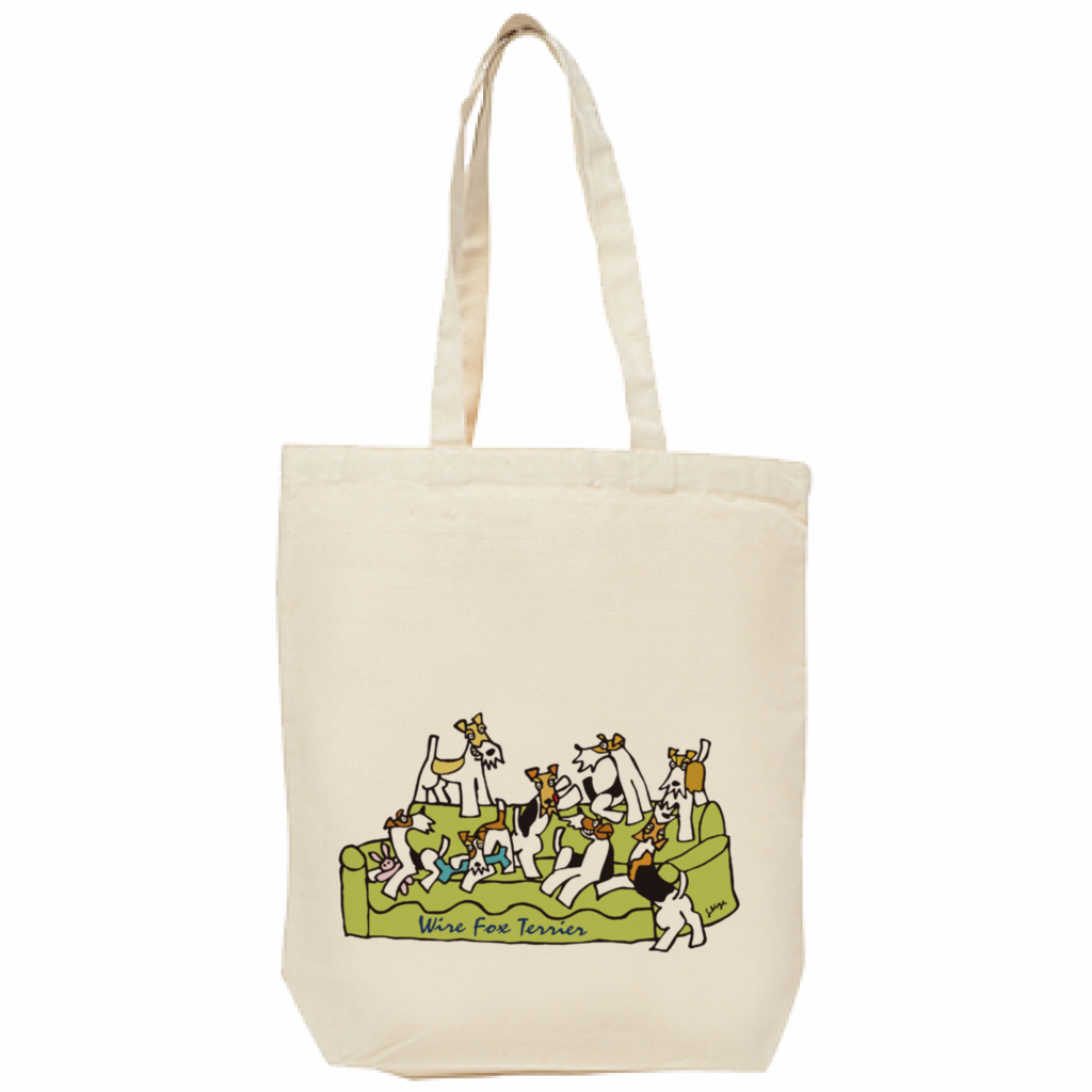 ワイアーフォックステリアのキャンパストートバッグ | オーナーグッズ
