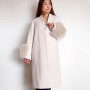 ファー取り外しノーカラーウールコート/Coomb　7163|Coomb