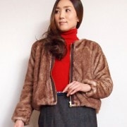 エコファーショートジャケット/CHILLEA　7282|CHILLEA