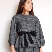 ウエストリボン付ジャケット/CHILLEA　7294|CHILLEA