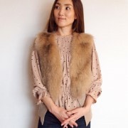 フォックスファーニットジレ/Coomb　7529|Coomb