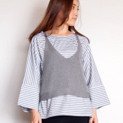 ジレ付シャツブラウス/Coomb　7542|Coomb