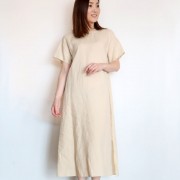 背中レースアップ麻ワンピース/Coomb　7817|Coomb