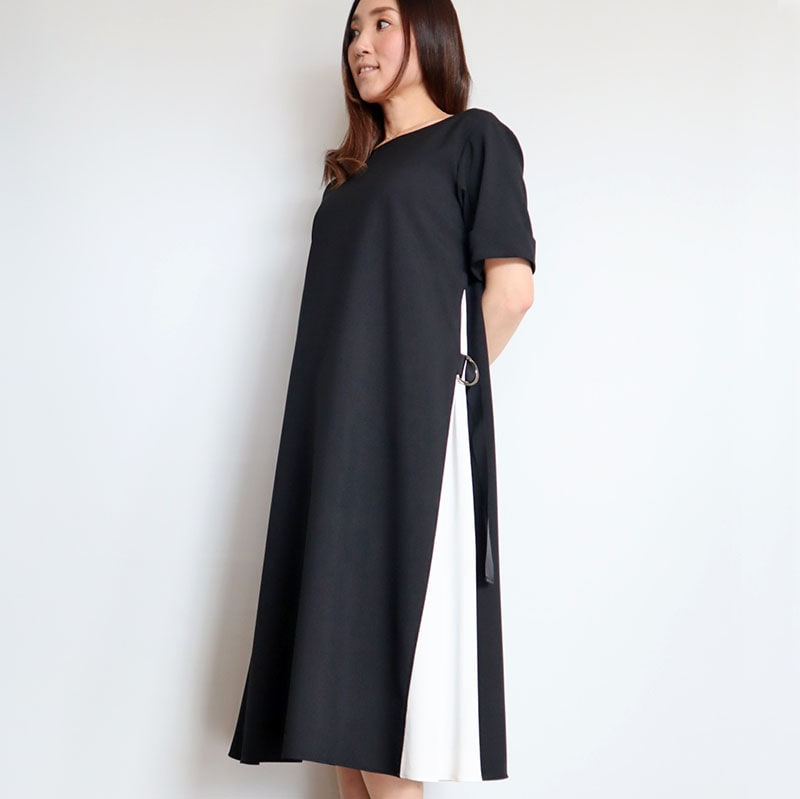 NOUQUE ワンピース レース×ボーダー NOUQUE ワンピース レース×ボーダー