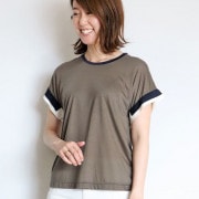 お袖グログランテープTシャツ/CHILLEA　8170|CHILLEA