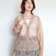 Vネックシアーカーディガン/COOMB　8320|Coomb