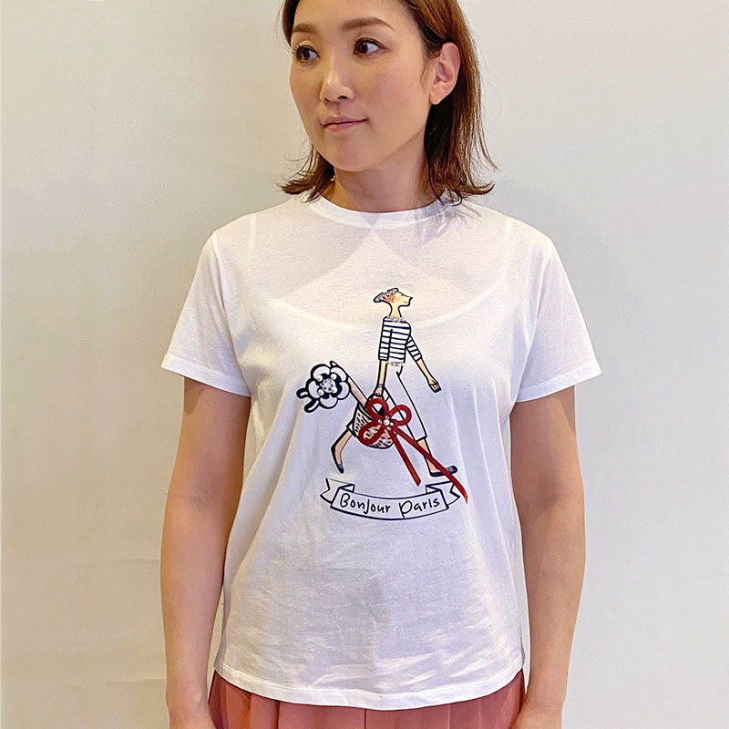 Bonjour Paris Tシャツ/DUAL VIEW 8577｜DUAL VIEW｜フォルテシモ
