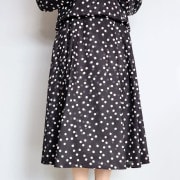 ドット柄フレアースカート/mite fabrica　8730