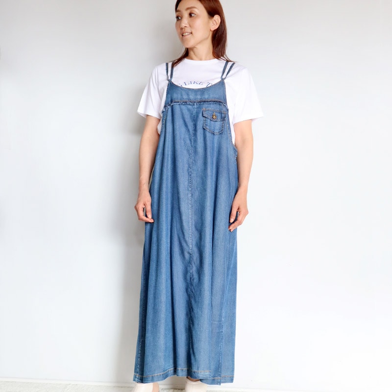 グニフニ リメイクキャミワンピ 一点物 未使用 Remake frill cami dress / リメイクフリルキャミワンピース (BK