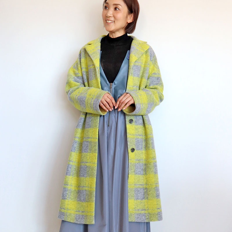 ウールチェックコート/BLUE FRONCE 9037｜BLUE FRONCE｜フォルテシモ