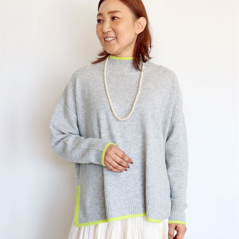 ヘム配色ニット/BLUE FRONCE 9401｜BLUE FRONCE｜フォルテシモ