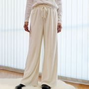 ベロアサイドラメテープワイドパンツ/BLUE FRONCE　9544