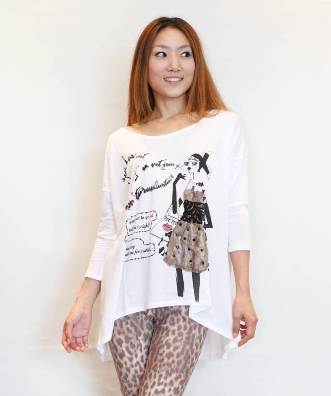 後ろ下がりＴシャツ（女の子）/Re.Verofonna　4418　【30％OFF】|Re.Verofonna
