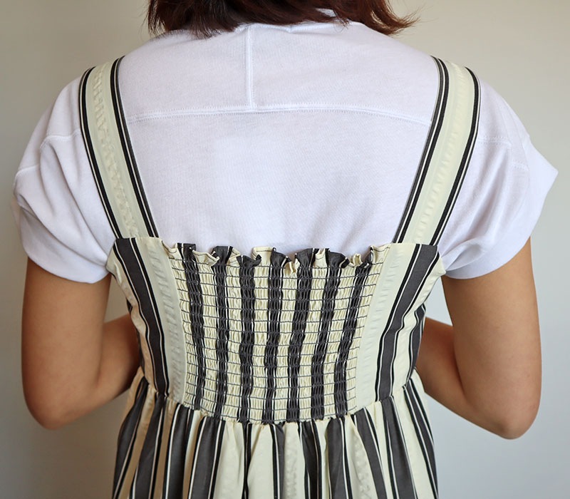 ワンピース Mia 太ストライプティアードワンピース/MIa Asterism 9232｜Mia｜フォルテシモ