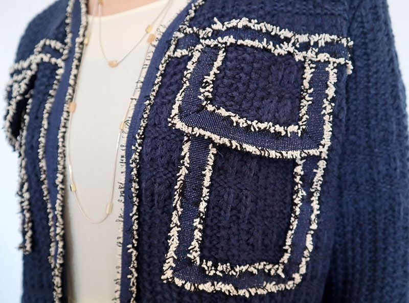 シャネル風ニットジャケット/Mia 8187｜Mia｜フォルテシモ