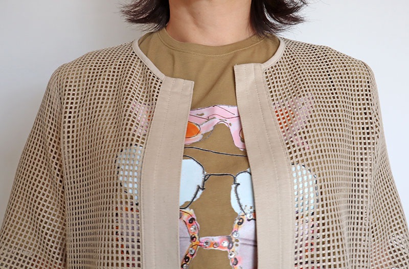 シアタープロダクツ メッシュロングカーディガン メッシュジャージロングカーディガン｜PLAIN PEOPLE（プレインピープル