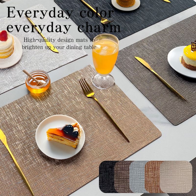 コピーランチョンマット レザー 革 おしゃれ 両面 2way 洗える 撥水