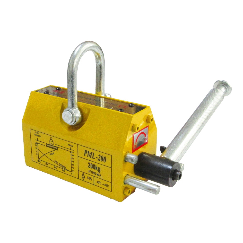 電磁リフト リフティングマグネット 吊り上げ重量 200kg 電源不要 超強力 永久磁石