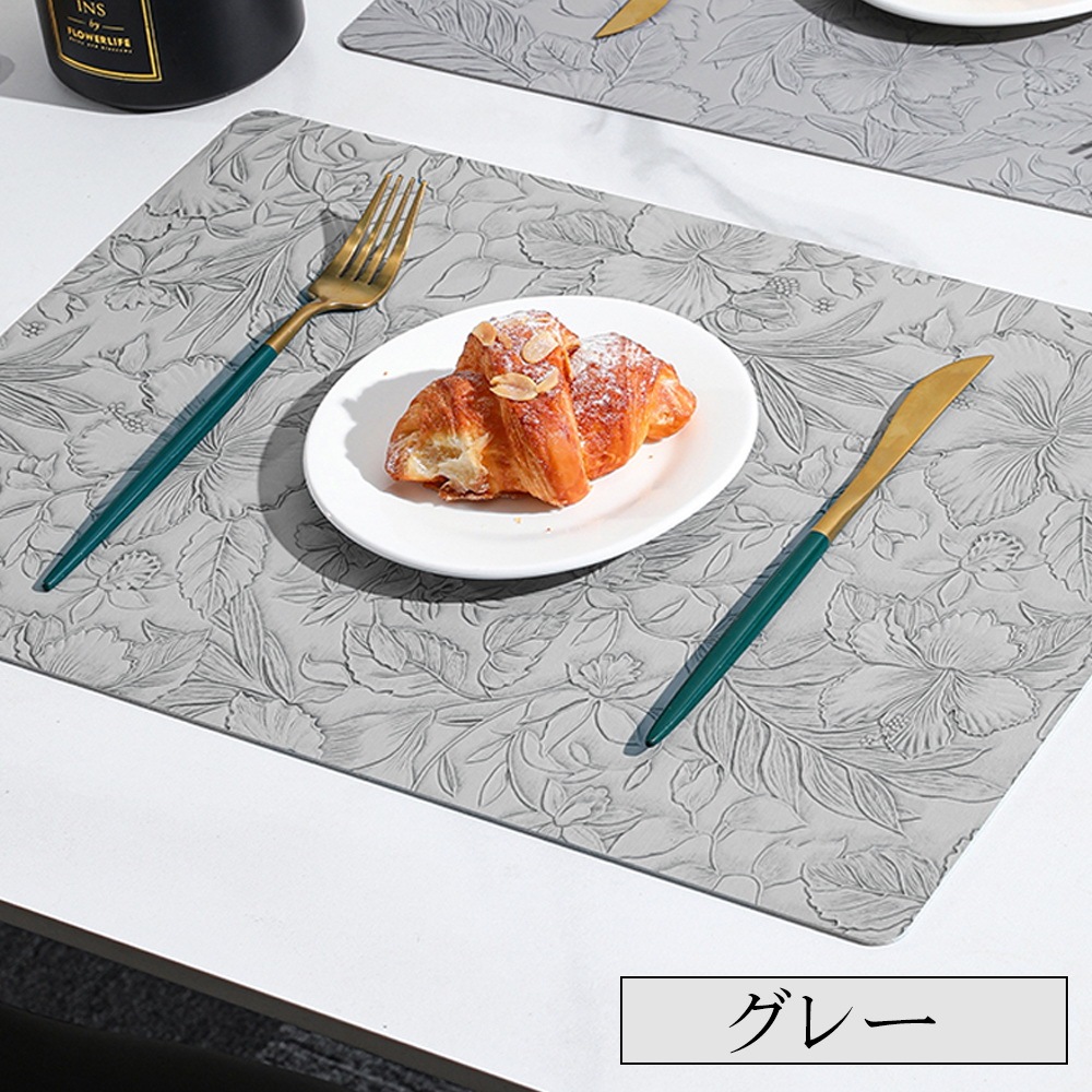 ランチョンマット レザー 革 おしゃれ 両面 2way 洗える 撥水 耐熱