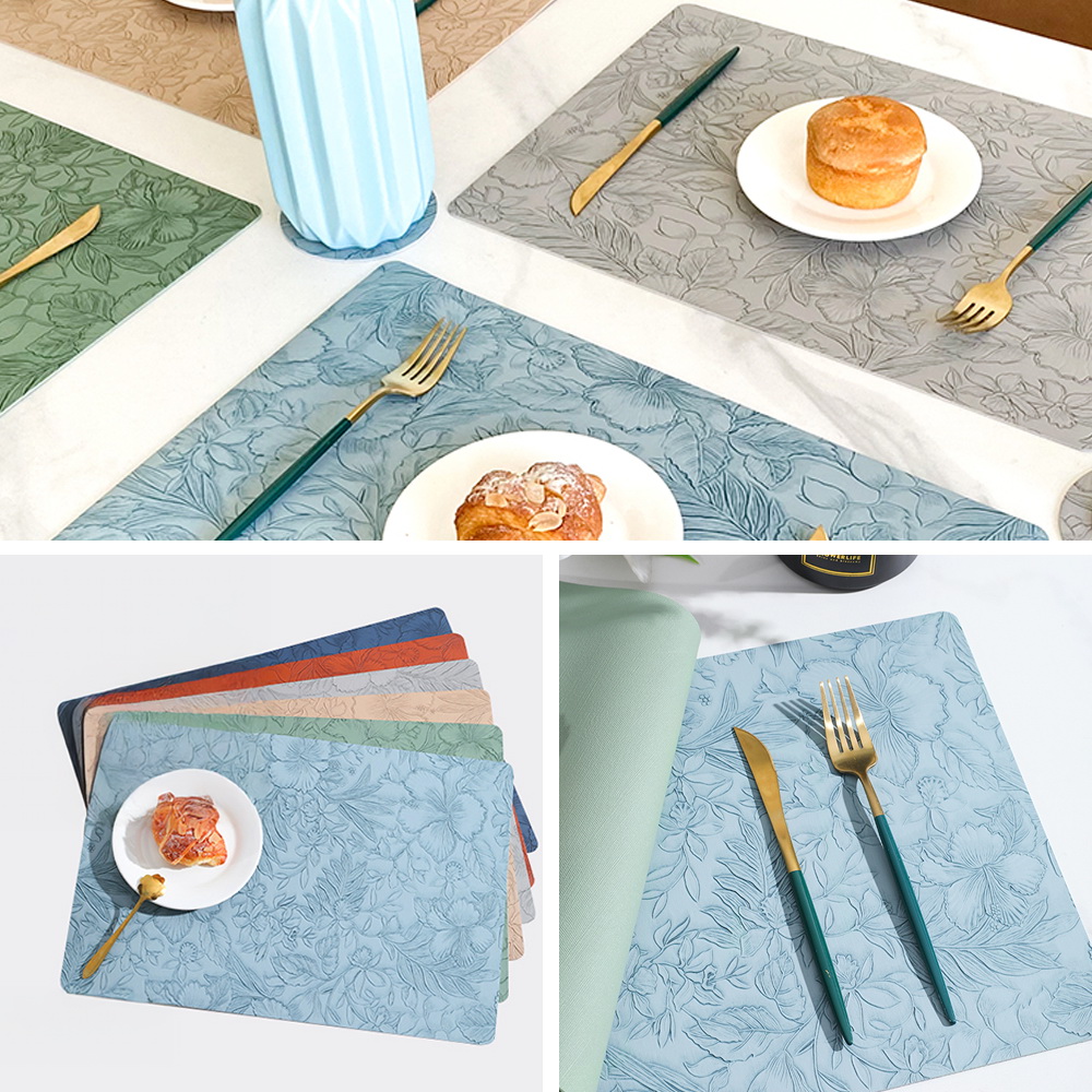 ランチョンマット レザー 革 おしゃれ 両面 2way 洗える 撥水 耐熱