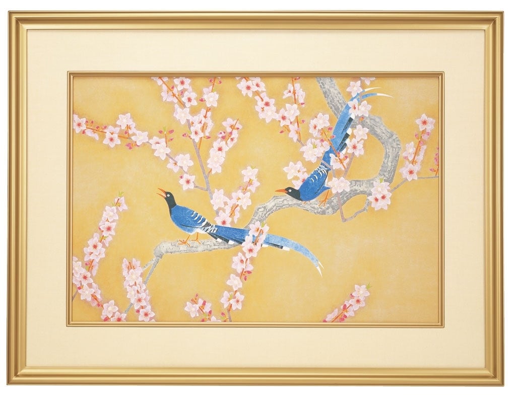 徳岡神泉／文化勲章受章「花鳥画」絹本 額装 絵画 徳岡神泉 緋鯉 - 日本の動物画‐いきもののかたち‐ 江戸期の花鳥画など