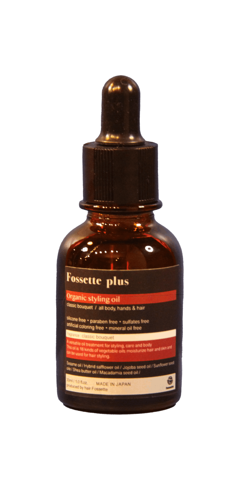 Fossette plus Organic Styling Oil