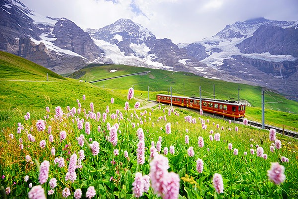 スイス絶景 0021 ユングフラウ鉄道 ゆる鉄画廊nomadオンラインショップ