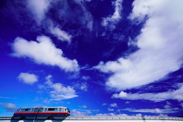 YUIRAIL【0035】青空がきれいな沖縄の空 | ゆる鉄画廊オンラインショップ