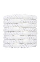 ポニーテール チューブ 8P（メタリックホワイト）|ポニーテール チューブ 8P|ポニー・ヘアゴム