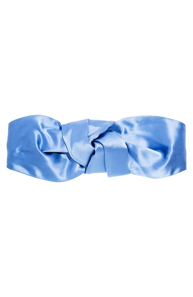FRANCE Luxe　レザー トップ ノット ヘッドバンド　ブラック【新品】 トップ ノット ヘッドラップ （ブラック） | フランスラックス