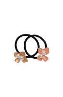 パール フラワー ポニーテール ホルダー 2個セット （マットローズゴールド/マットゴールド）|その他|ポニー・ヘアゴム