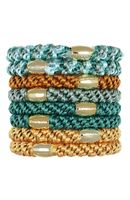 ポニーテール チューブ 8P（サドル/ゴールド）|ポニーテール チューブ 8P|ポニー・ヘアゴム