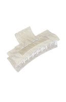 ラージ カットアウト レクタングル ジョー （メタリックゼブラ）|樹脂|ジョー・クリップ