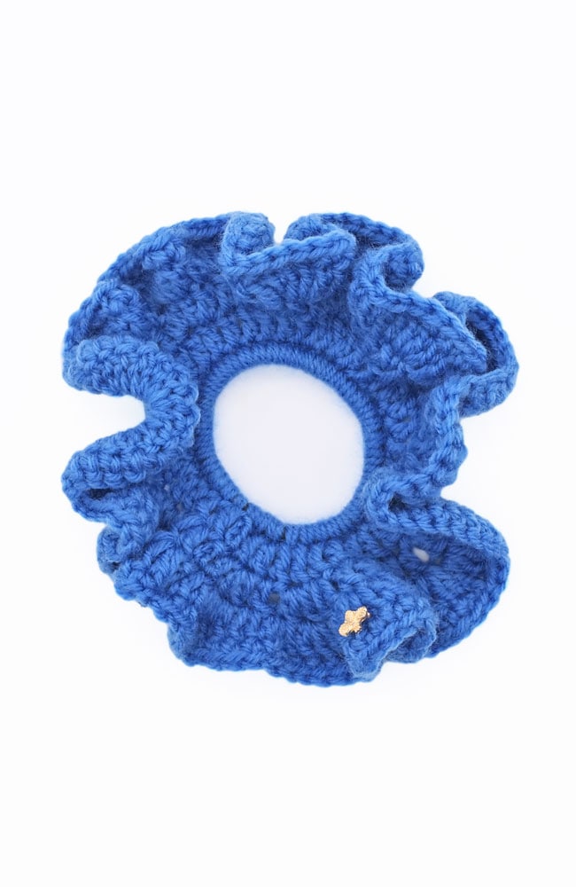 ミリー クロシェ スクランチー（ブルー）