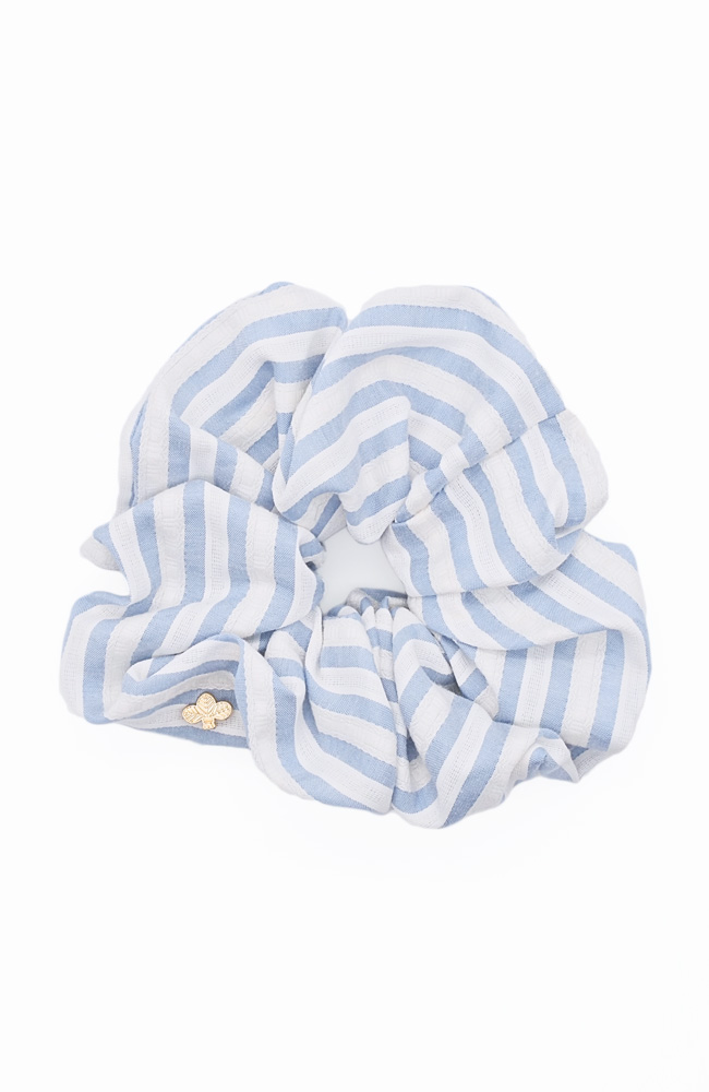 アンディー スクランチー（ブルー/クリーム）