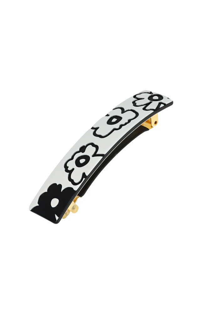 オンラインショップ 限定商品＞フロレラ バレッタ （ホワイト/ブラック