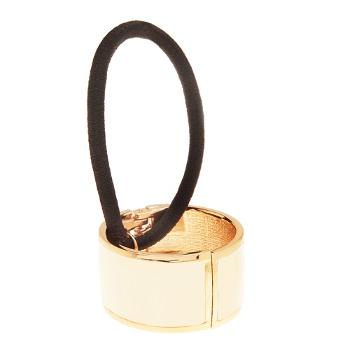 アトリエ エナメル カフ ポニー (ベージュ/ゴールド)