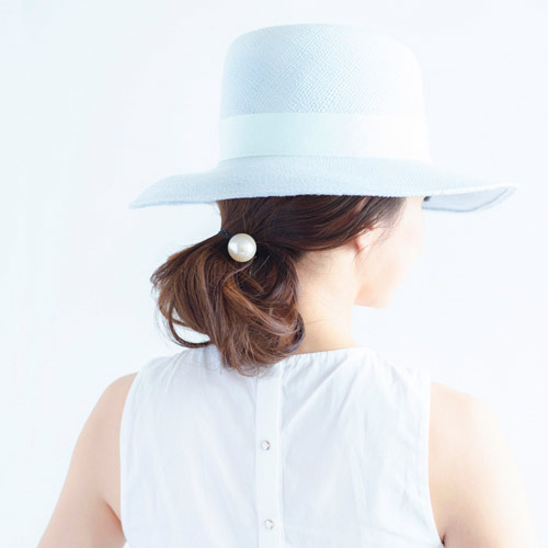 パール スパイラル スクリューピンM (ライトグレー/ゴールド)