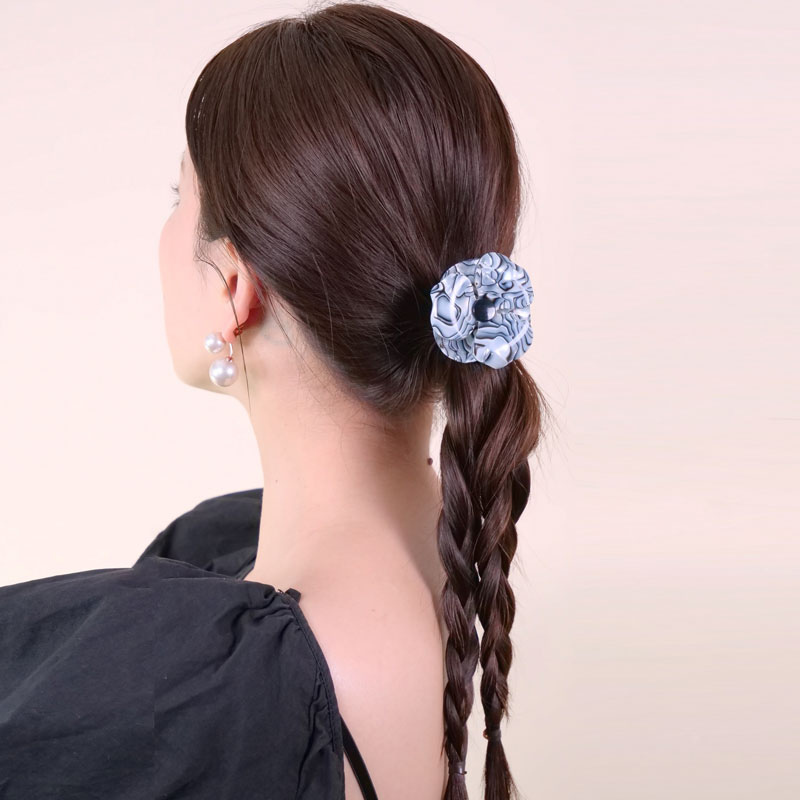 【FRANCE LUXE】ベルフラワー 柄 ポニーテールホルダー ヘアゴム オンラインショップ 限定商品＞ベルフラワー ポニーテール