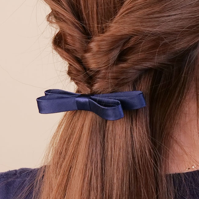 新品 FRANCE Luxe スモール クチュール ボウ バレッタ 新品 FRANCE Luxe スモール クチュール ボウ バレッタ