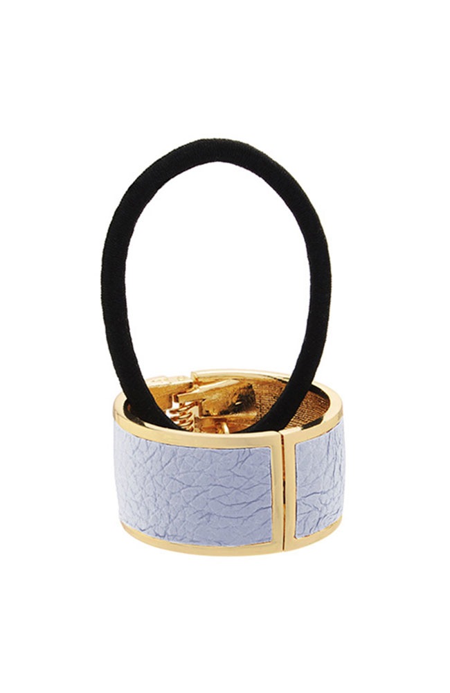 インレイ レザー カフ ポニー (ペリウィンクル)