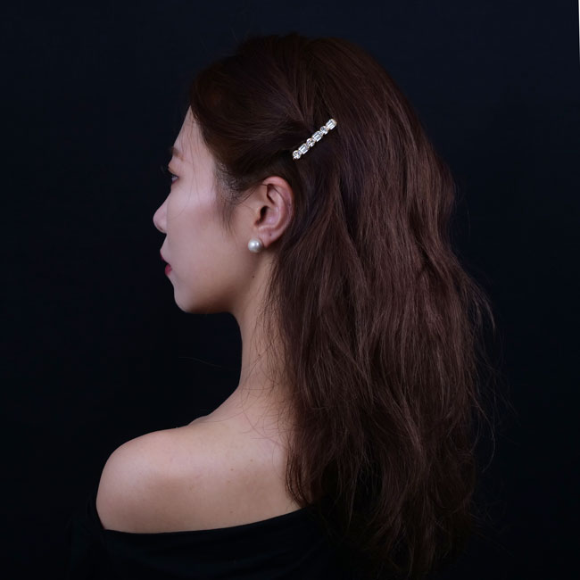 ジゼル クリスタル ボビー ピン (クリスタル/ゴールド)