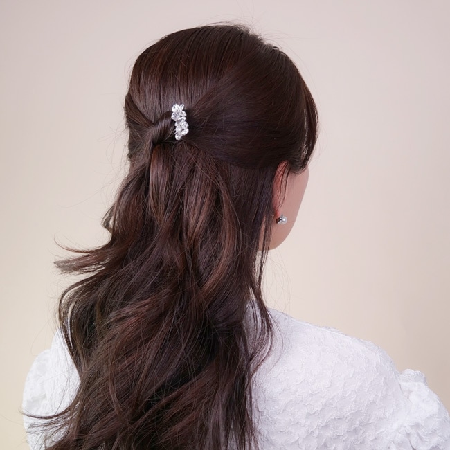 エレナ クリスタル コーム (クリスタル/シルバー)