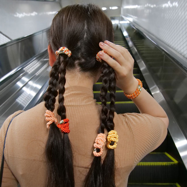 ポニーテール チューブ 8P(ポピー/ゴールド)