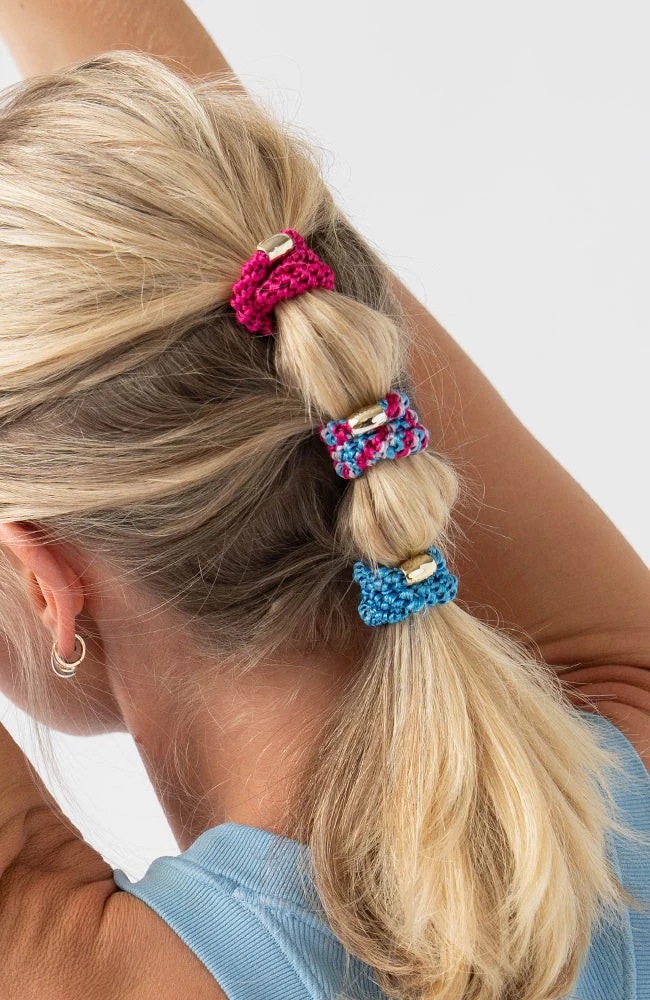 ポニーテール チューブ 8P（ブルーラズベリー/ゴールド）