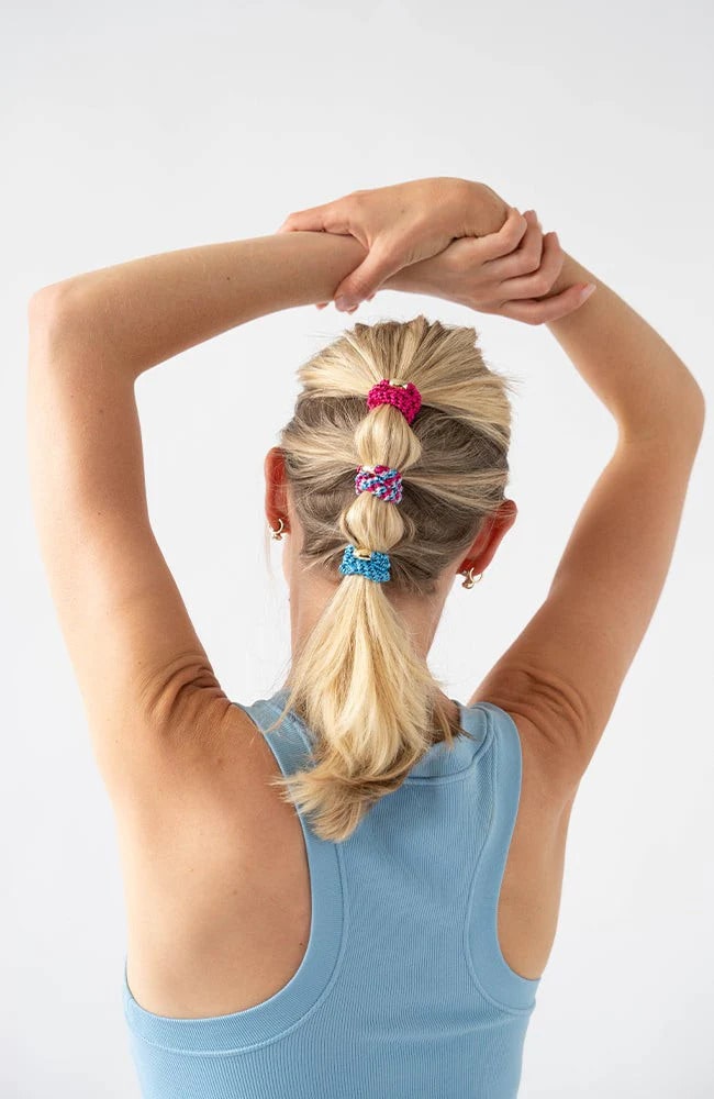 ポニーテール チューブ 15P(ブルーラズベリー/ゴールド)