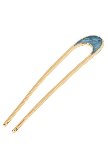 ムーンミスト メタル シニヨン ピン (ブルー)