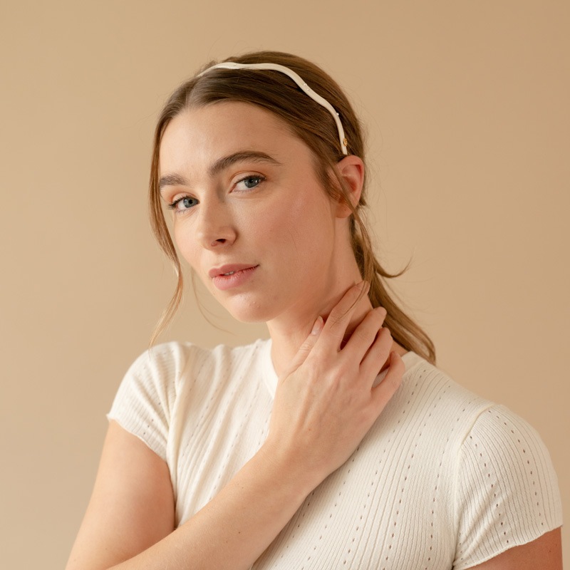 クワイエット ウェイビー ヘッドバンド（アイボリー）