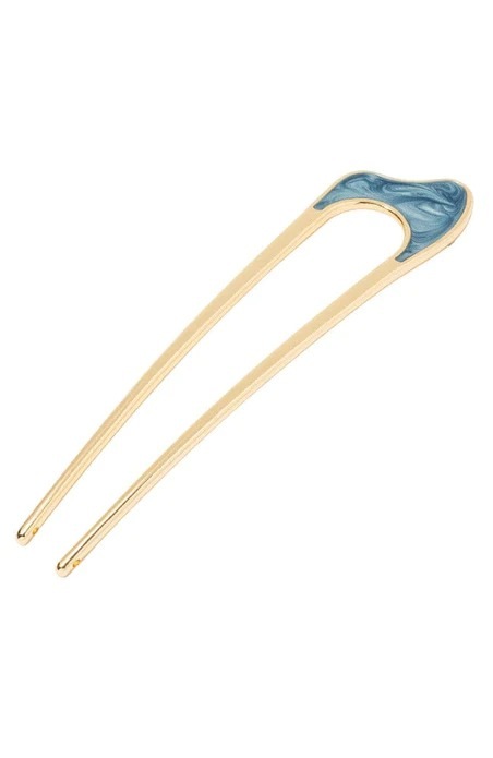 アステリア メタル シニヨン ピン (ブルー)